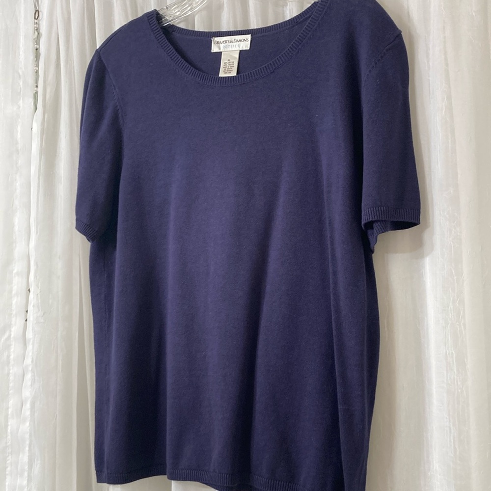 Nordstrom Dark Blue Short Sleeve Tee